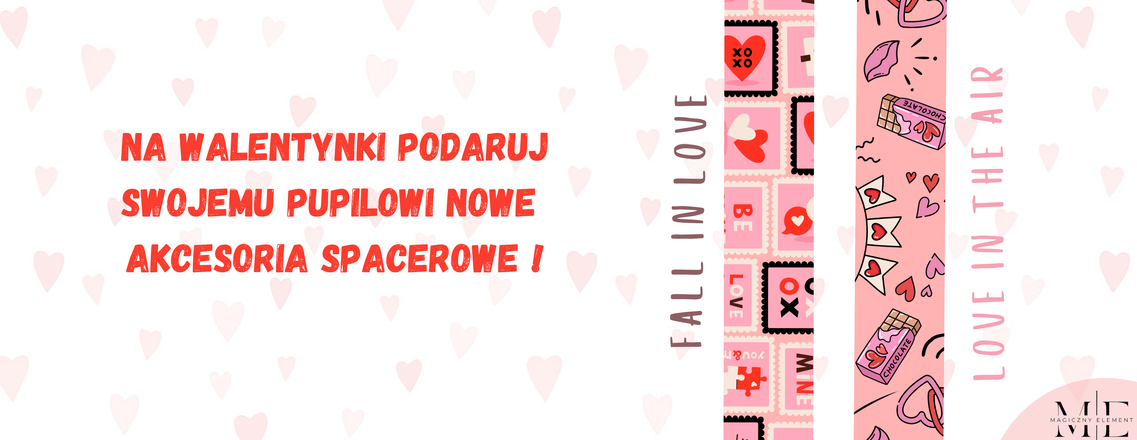 Walentynkowe akcesoria dla psa